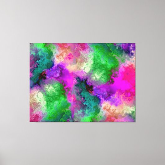 Regenbogen der Farben Illusion von Wolken Leinwanddruck (Vorderseite)