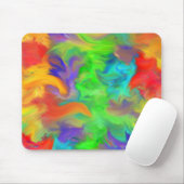 Regenbogen der farbigen Flammen Mousepad (Mit Mouse)