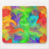 Regenbogen der farbigen Flammen Mousepad (Vorne)