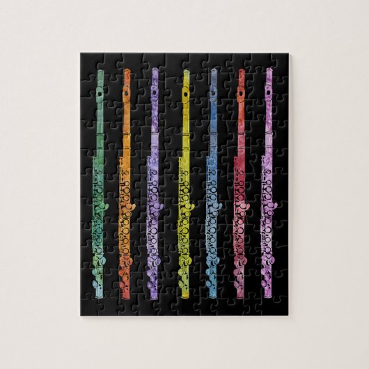Regenbogen der Flöten Puzzle (Vertikal)