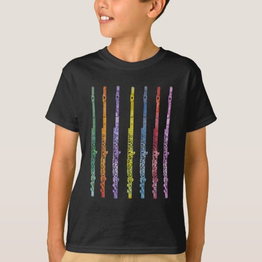 Regenbogen der Flöten T-Shirt (Vorderseite)