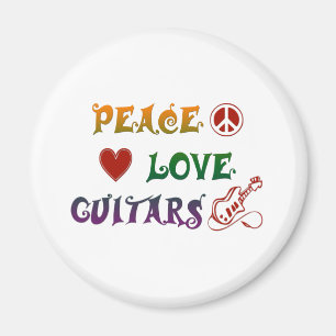 Regenbogen der FriedensLiebe-elektrischen Gitarren Magnet