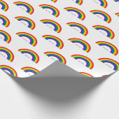 Regenbogen der Gay Pride. Liebe ist Liebe. Geschenkpapier (Ecke)