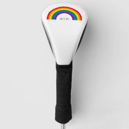 Regenbogen der Gay Pride. Liebe ist Liebe. Golf Headcover