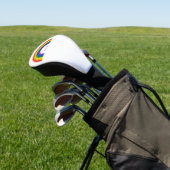 Regenbogen der Gay Pride. Liebe ist Liebe. Golf Headcover (In SItu)