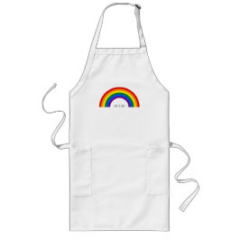 Regenbogen der Gay Pride. Liebe ist Liebe. Lange Schürze