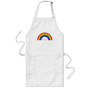 Regenbogen der Gay Pride. Liebe ist Liebe. Lange Schürze