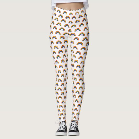 Regenbogen der Gay Pride. Liebe ist Liebe. Leggings (Vorderseite)