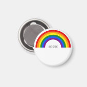 Regenbogen der Gay Pride. Liebe ist Liebe. Magnet (Vorderseite/Rückseite)