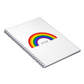 Regenbogen der Gay Pride. Liebe ist Liebe. Notizblock (Rechte Seite)