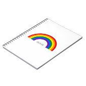Regenbogen der Gay Pride. Liebe ist Liebe. Notizblock (Linke Seite)