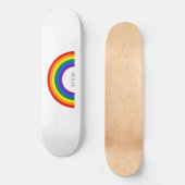 Regenbogen der Gay Pride. Liebe ist Liebe. Skateboard (Vorderseite)