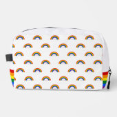 Regenbogen der Gay Pride. Liebe ist Liebe. Waschbeutel (Vorderseite)