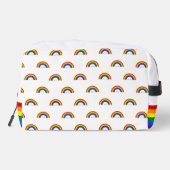 Regenbogen der Gay Pride. Liebe ist Liebe. Waschbeutel (Rückseite)