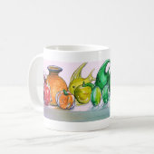 Regenbogen der GlasTasse Kaffeetasse (Vorderseite Links)