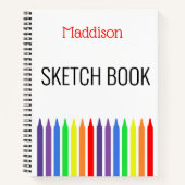 Regenbogen der hellen Stifte, Skizze, Ihr Name Notizblock (Vorderseite)