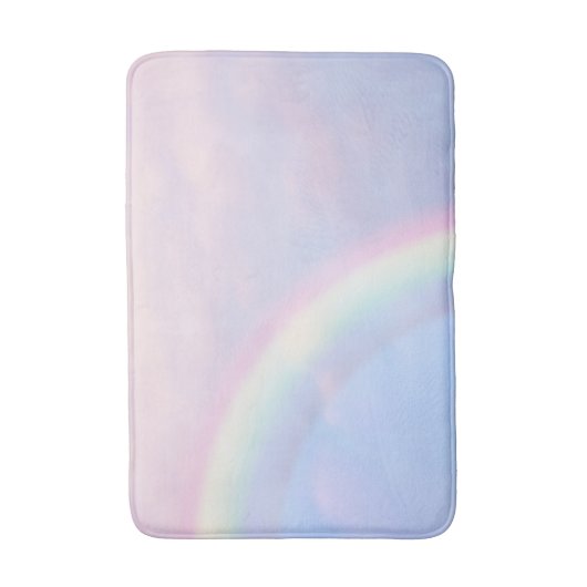 Regenbogen der Hoffnung - pastellfarben, Badematte (Vorderseite Vertikal)