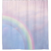 Regenbogen der Hoffnung - pastellfarben, Duschvorhang (Vorderseite)