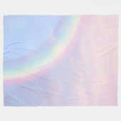 Regenbogen der Hoffnung - pastellfarben, Fleecedecke (Vorderseite (Horizontal))