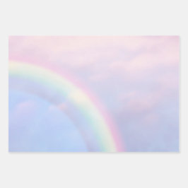 Regenbogen der Hoffnung - pastellfarben, Geschenkpapier Set