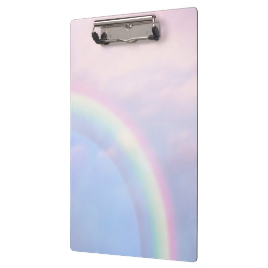 Regenbogen der Hoffnung - pastellfarben, Klemmbrett (Links)