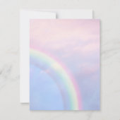 Regenbogen der Hoffnung - pastellfarben, Mitteilungskarte (Vorderseite)