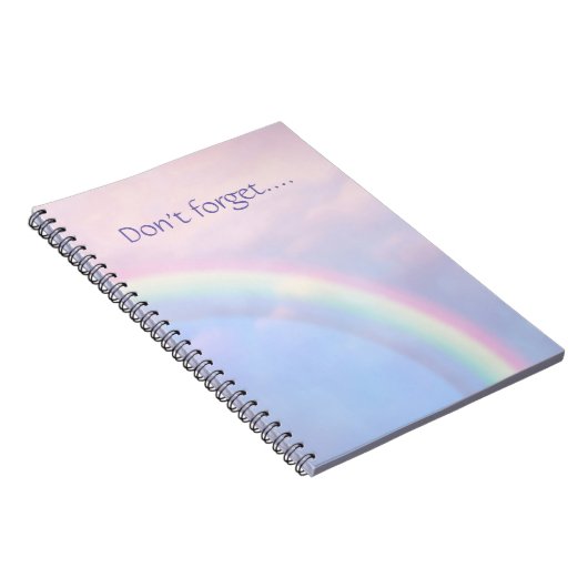 Regenbogen der Hoffnung - pastellfarben, Notizblock (Rechte Seite)