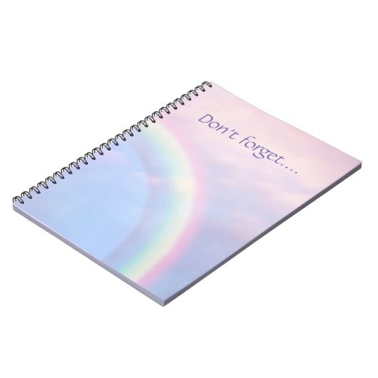 Regenbogen der Hoffnung - pastellfarben, Notizblock (Linke Seite)