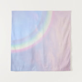 Regenbogen der Hoffnung - pastellfarben, Wandteppich (Vorderseite (Horizontal))