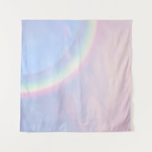 Regenbogen der Hoffnung - pastellfarben, Wandteppich (Vorderseite (Horizontal))