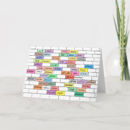 Regenbogen der Inspiration Graffiti-Karte Karte