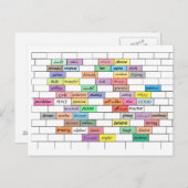 Regenbogen der Inspiration Graffiti-Postkarte Postkarte (Vorne/Hinten)