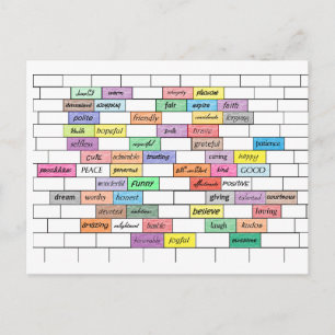 Regenbogen der Inspiration Graffiti-Postkarte Postkarte