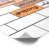 Regenbogen der Inspiration Graffiti Print Poster (Ecke)