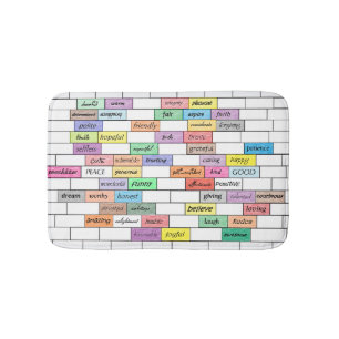 Regenbogen der inspirierend Graffiti-Bad-Matte Badematte