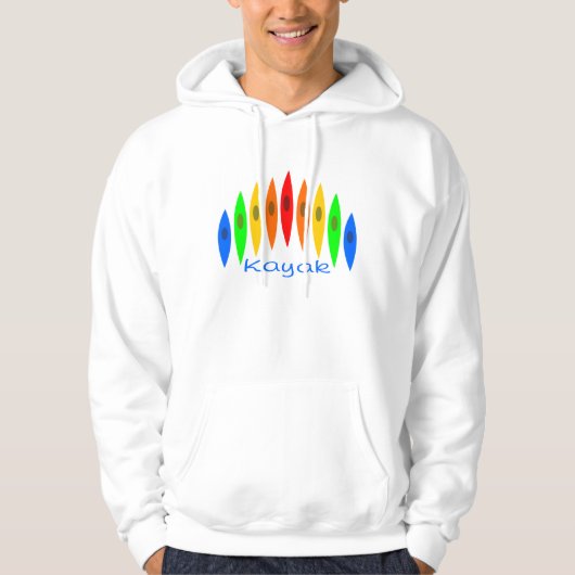 Regenbogen der Kajaks Hoodie (Vorderseite)