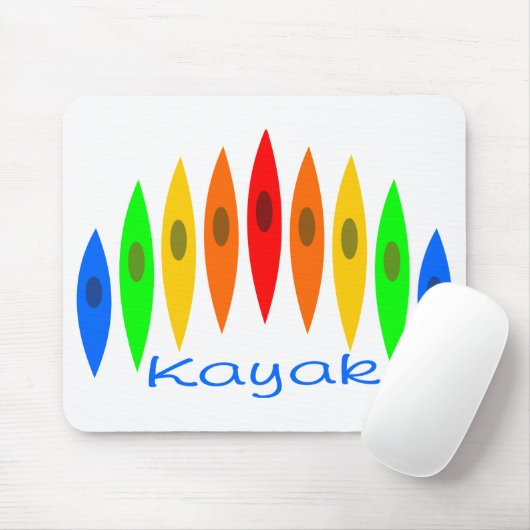 Regenbogen der Kajaks Mousepad (Mit Mouse)