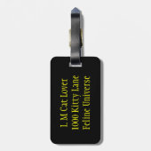 Regenbogen der Katzen Gepäckanhänger (Rückseite vertikal)