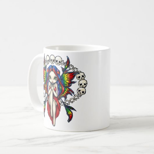 "Regenbogen der Knochen" Tasse (Vorderseite Links)
