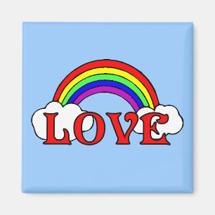 Regenbogen der Liebe Magnet