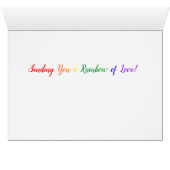 Regenbogen der Liebe - Spaß - Farbenfrohe, handgem (Innenansicht Horizontal (Unten))