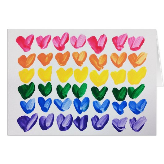 Regenbogen der Liebe - Spaß - Farbenfrohe, handgem (Vorderseite (Horizontal))