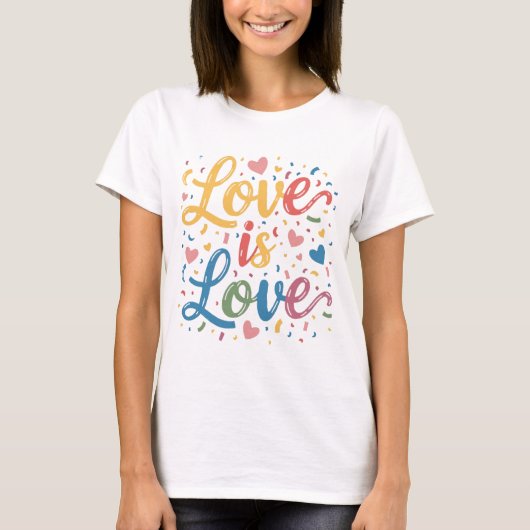 "Regenbogen der Liebe" T-Shirt (Vorderseite)