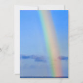 Regenbogen der Liebe und des Glücks, Hochzeitsfeie Einladung (Rückseite)