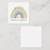 Regenbogen der Möglichkeiten - Pastel Positive Vib Mitteilungskarte (Vorne/Hinten)