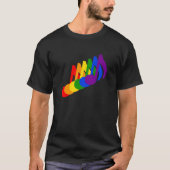 Regenbogen der musikalischen Anmerkungen T-Shirt (Vorderseite)