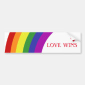 Regenbogen der Pride-Flagge Autoaufkleber (Vorne)
