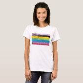 Regenbogen der progressiven Slogans T-Shirt (Vorne ganz)