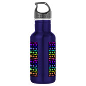Regenbogen der Punkte Edelstahlflasche (Rückseite)
