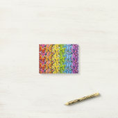 Regenbogen der Schmetterlinge Post-it Klebezettel (Auf Schreibtisch)